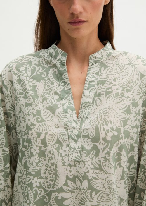 Regular tunic blouse — Light Green