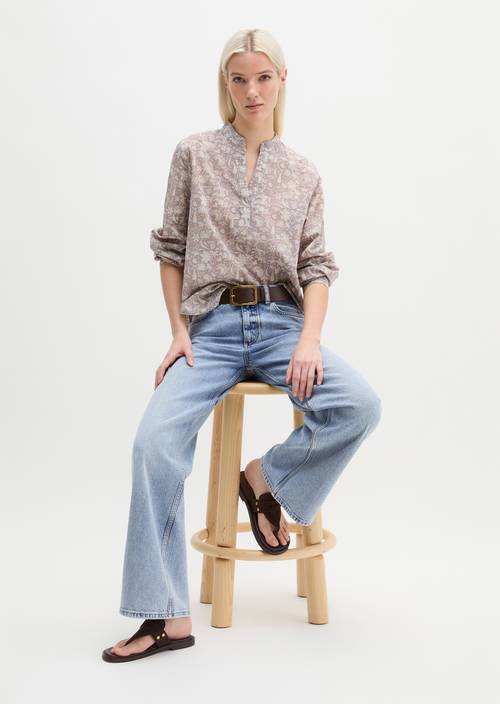 Tunika-Bluse regular Light Pink in Frontalansicht