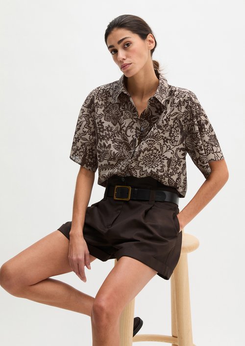 Loose blouse — Medium Brown