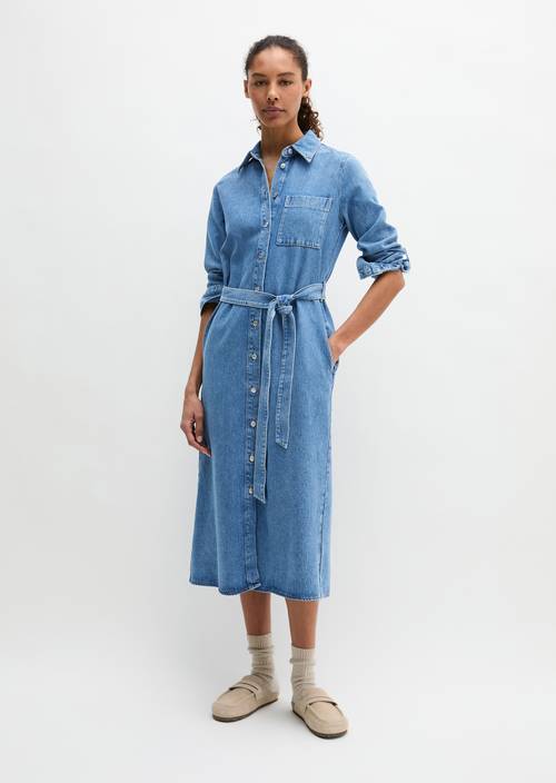 Jeanskleid regular Medium Blue in Frontalansicht