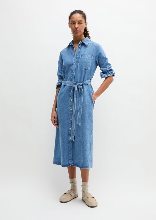 Regular denim dress — Medium Blue