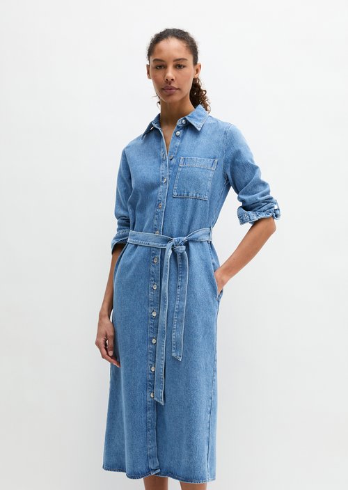 Regular denim dress — Medium Blue
