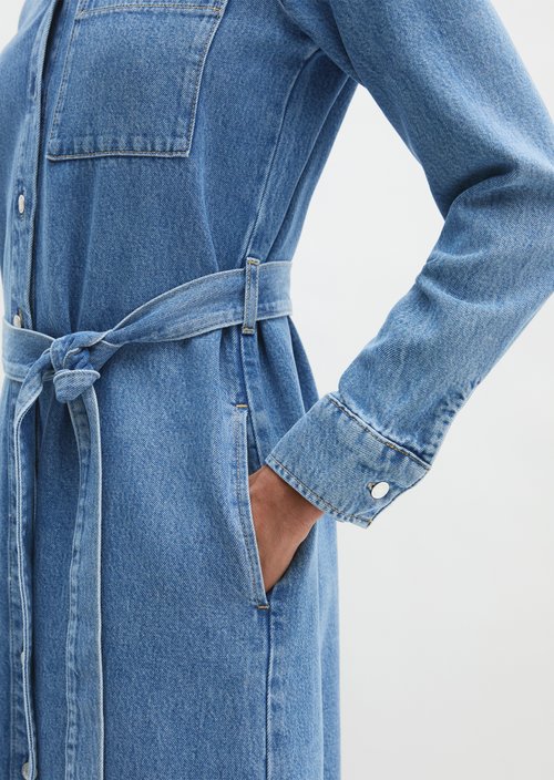 Regular denim dress — Medium Blue