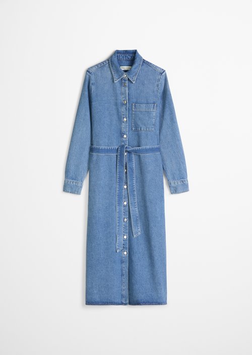 Regular denim dress — Medium Blue