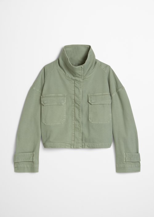 Funnel-neck jacket loose — Fresh Sage