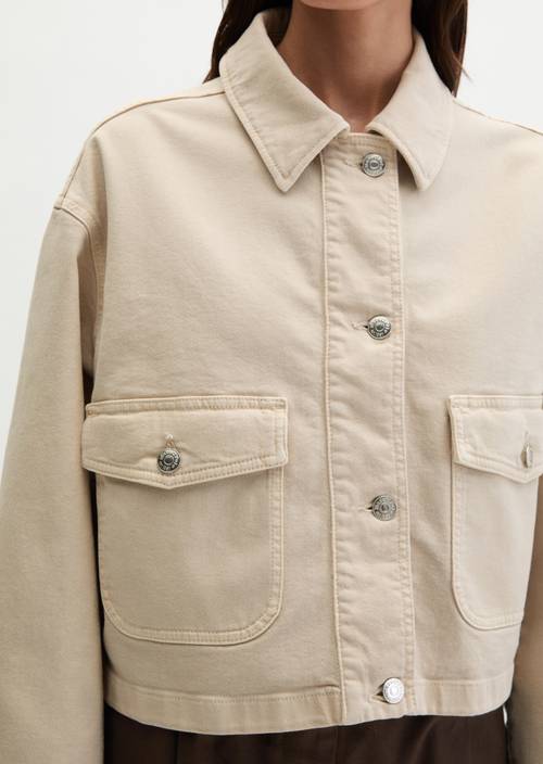 Jacke relaxed Grey Silk in Detailansicht