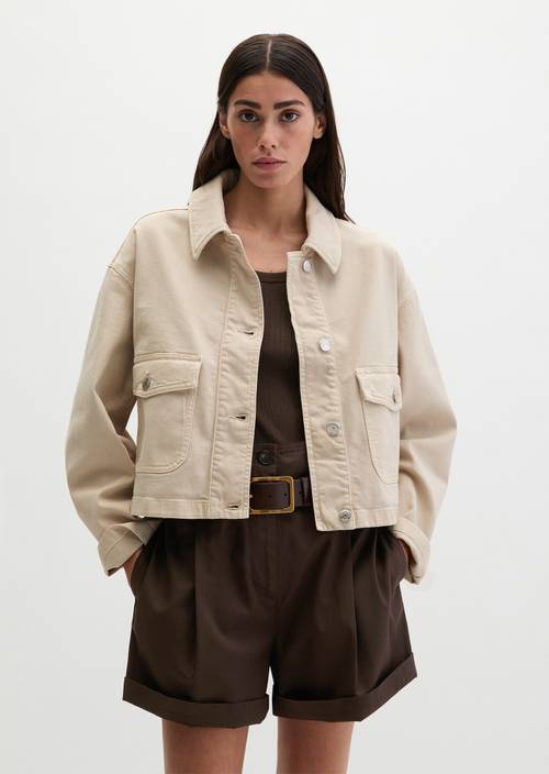 Jacke relaxed Grey Silk in Frontalansicht