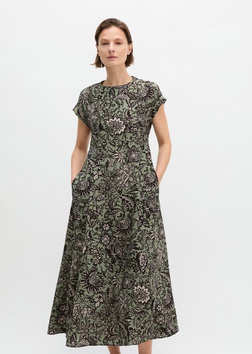Crinkle dress shaped — Light Green