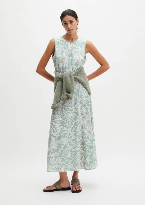 Kleid shaped A-Linie Light Green in Frontalansicht