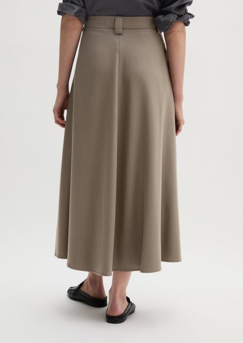Flared skirt — Chalky Brown
