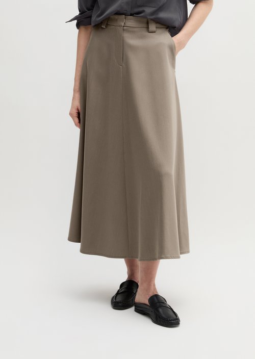 Flared skirt — Chalky Brown