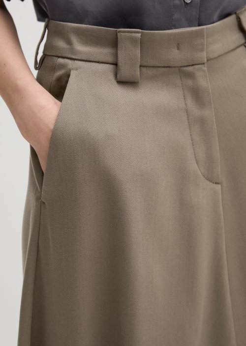 Flared skirt — Chalky Brown