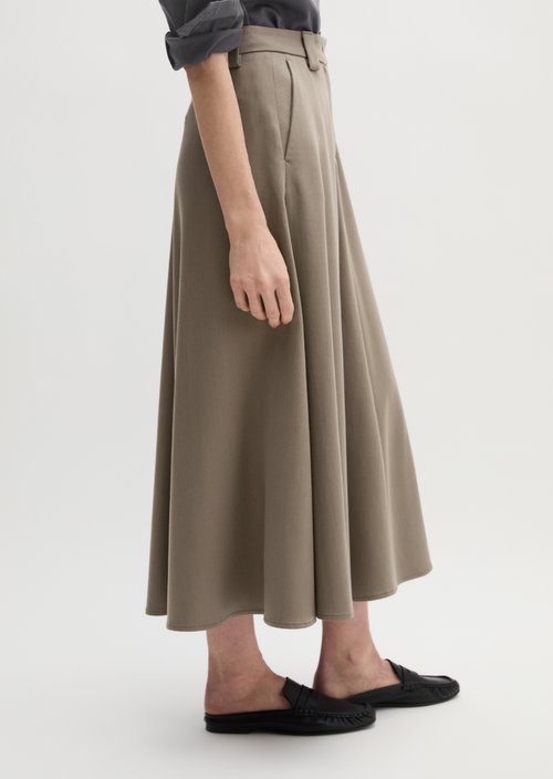 Flared skirt — Chalky Brown