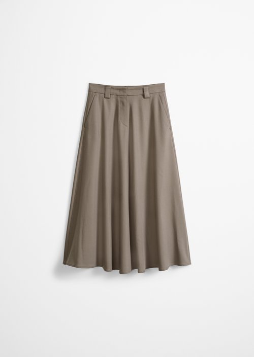 Flared skirt — Chalky Brown