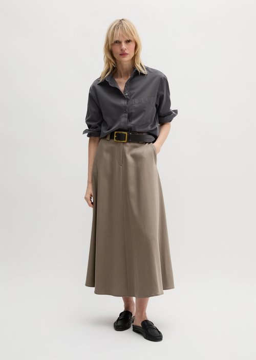 Flared skirt — Chalky Brown