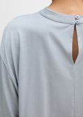 Loose blouse shirt from LENZING™ ECOVERO™ - gray | Blouse-style