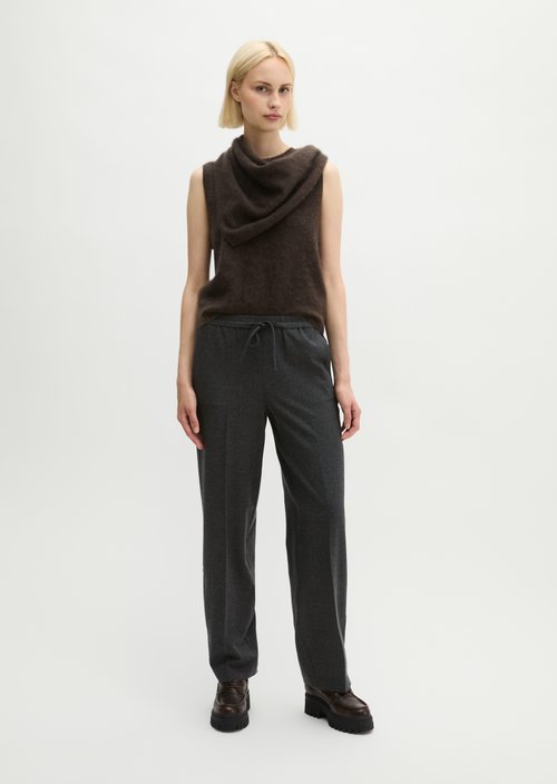 Relaxed-fit pants — Coal Grey Melange