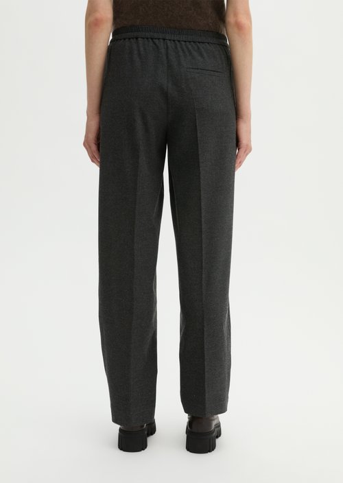 Relaxed-fit pants — Coal Grey Melange (alternate view)