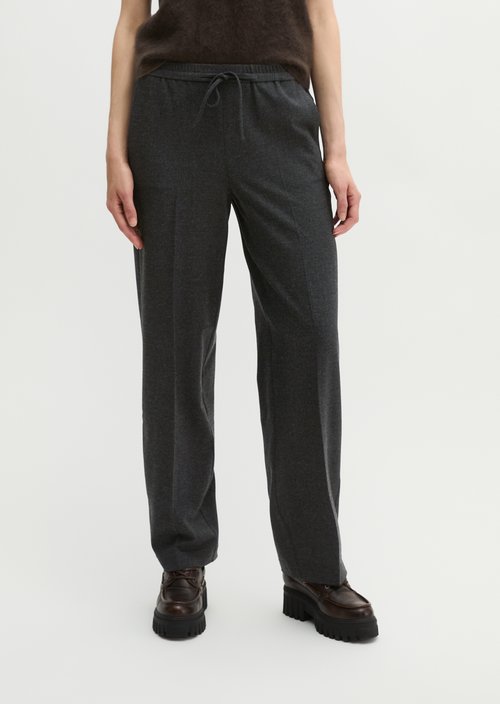 Relaxed-fit pants — Coal Grey Melange