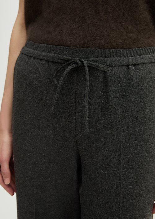 Relaxed-fit pants — Coal Grey Melange
