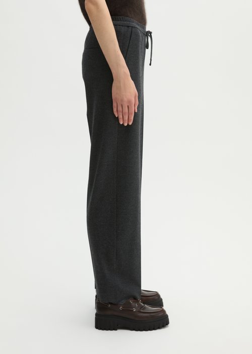 Relaxed-fit pants — Coal Grey Melange