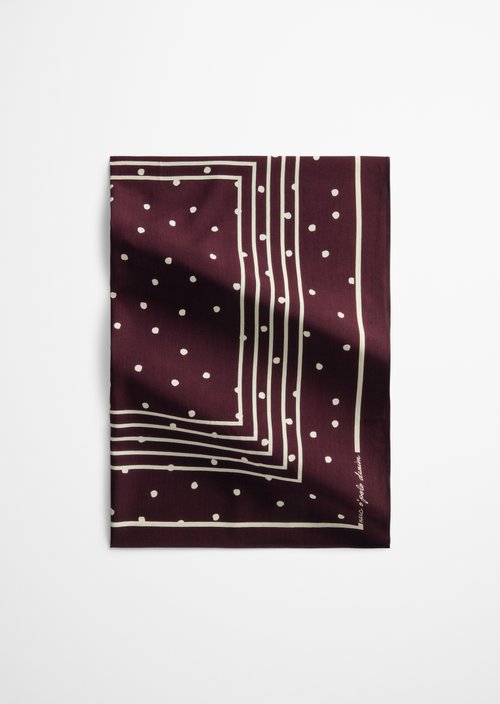 Gemustertes Tuch — Dark Red