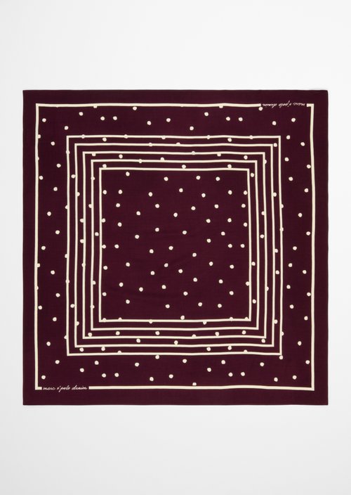 Gemustertes Tuch — Dark Red