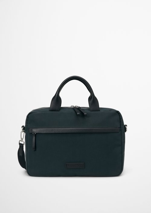 Maro Canvas Business Bag — Peppercorn Grey