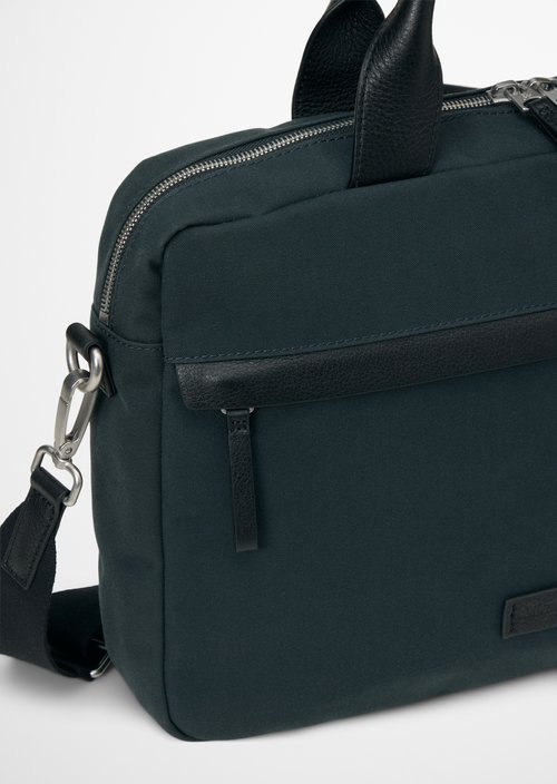 Maro Canvas Business Bag — Peppercorn Grey