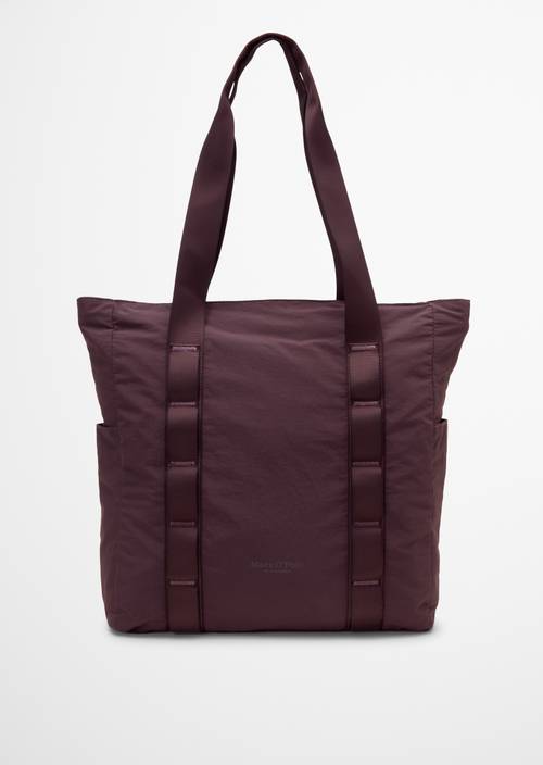 Sac cabas modèle Loritz Deep Mulberry en vue de face