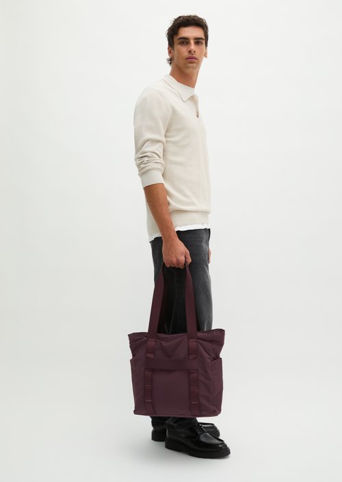 Loritz Tote Bag — Deep Mullberry