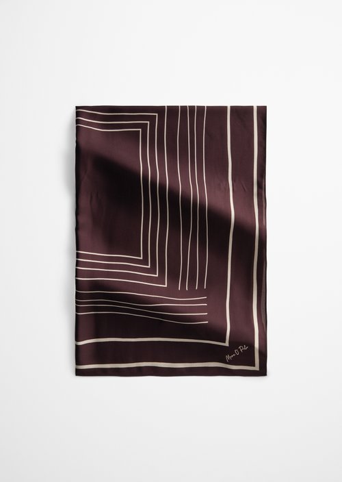 Satin-Foulard — Dark Red