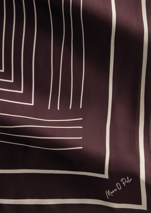 Satin-Foulard — Dark Red