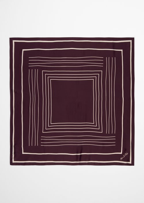 Satin-Foulard — Dark Red