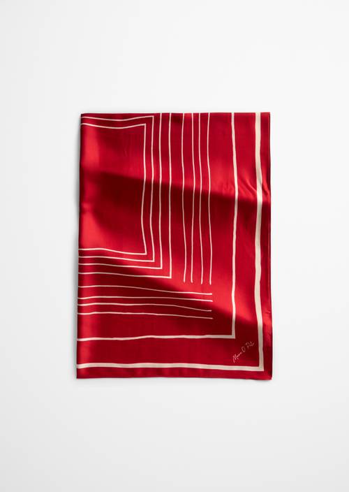 Satin-Foulard Medium Red en vue de face
