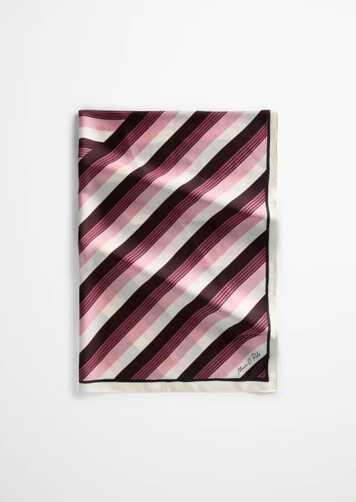 Foulard en satin Medium Pink en vue de face