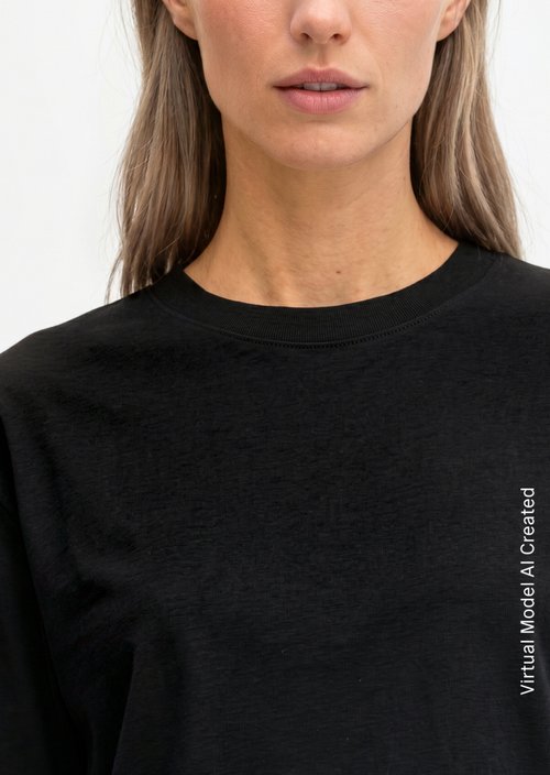 Relaxed-fit T-shirt — Black