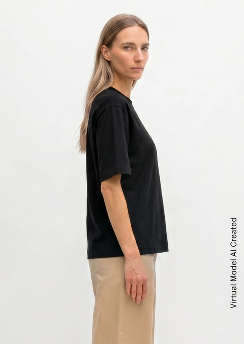Relaxed-fit T-shirt — Black