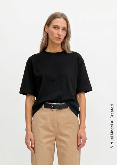 Relaxed-fit T-shirt — Black
