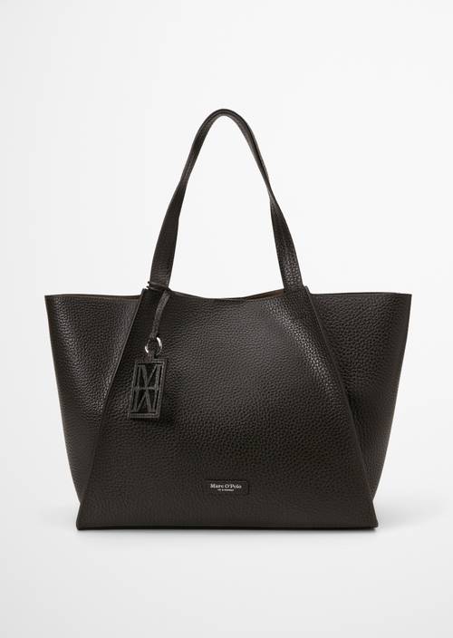 Biana Tote Bag Burnt Coffee in front view