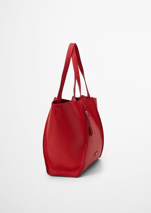 Biana Tote Bag — Shiny Red
