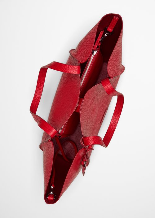 Biana Tote Bag — Shiny Red