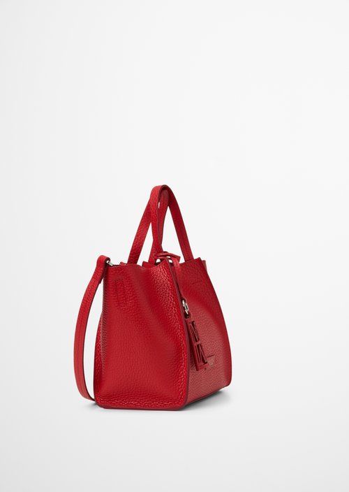 Biani Shoulder Bag — Shiny Red