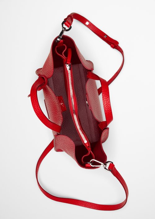 Biani Shoulder Bag — Shiny Red