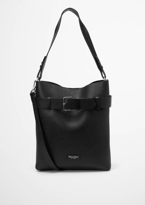 Hobo Bag Model Brinja medium Black in Frontalansicht