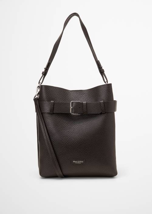 Hobo Bag Model Brinja medium Burnt Coffee in Frontalansicht
