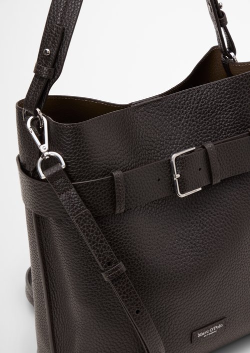 Brinja Medium Hobo Bag — Burnt Coffee