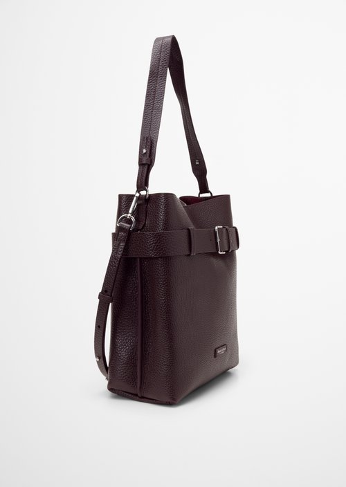 Brinja Medium Hobo Bag — Black Cherry