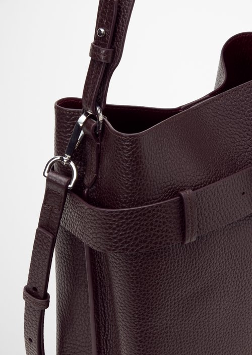 Brinja Medium Hobo Bag — Black Cherry
