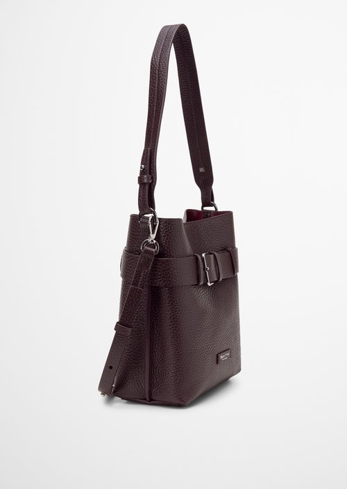 Brinni Small Hobo Bag — Black Cherry